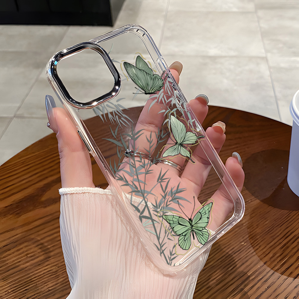 Phone Cases Galaxy A16 5G - ซิลิโคนกรณีผีเสื้อสําหรับSamsung A56 5G A55 A16 A15