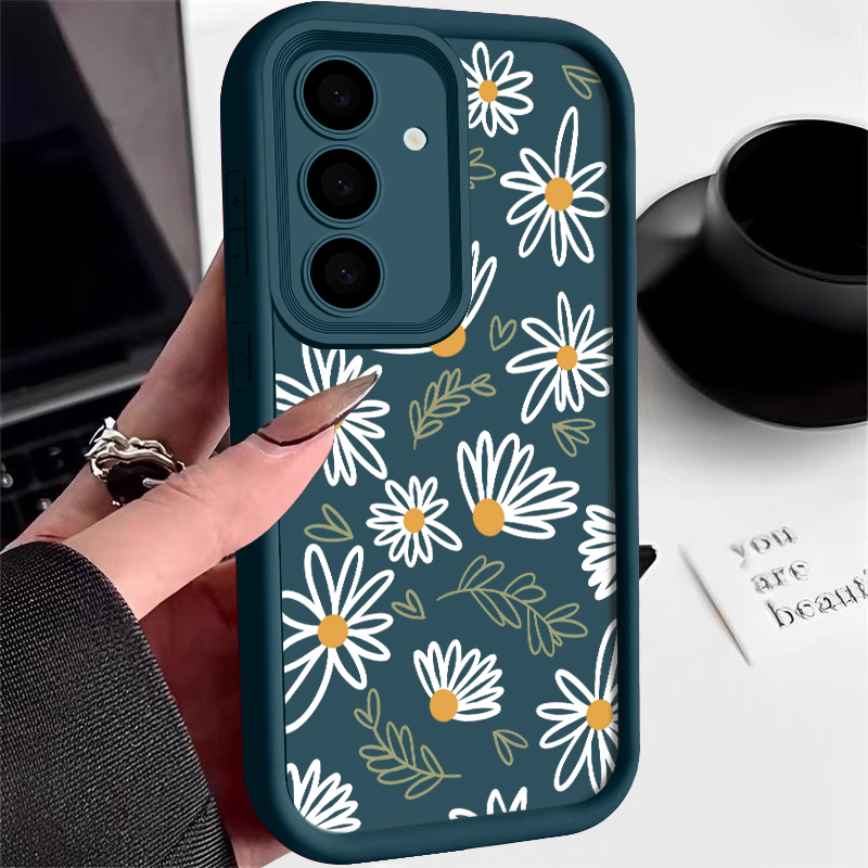 Phone Cases Galaxy A16 5G - เคส TPU นิ่มลายดอกไม้ สำหรับ Samsung Galaxy