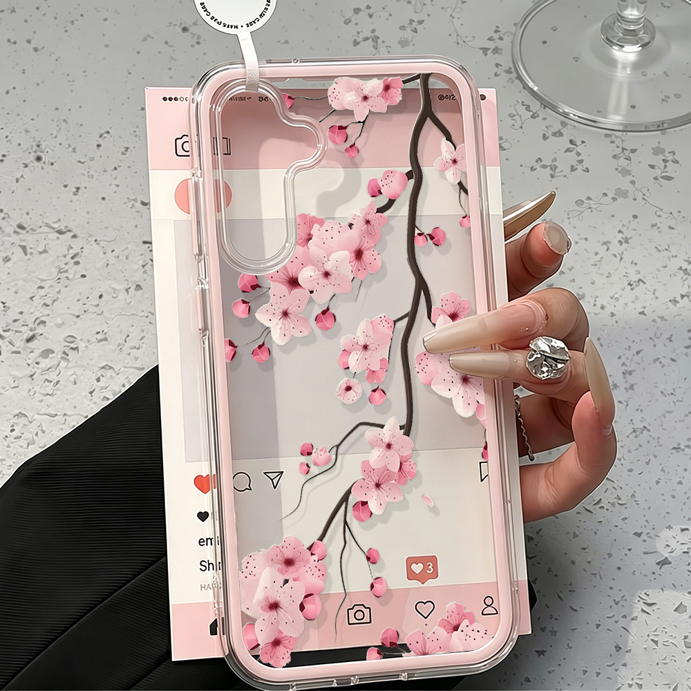 Phone Cases Galaxy A16 5G - เคสโทรศัพท์ลายดอกพลัม 2in1 สำหรับ Samsung A57 5G