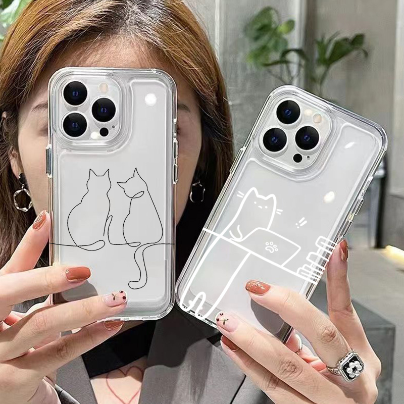 Phone Cases Xiaomi 15 - เคสโทรศัพท์กันกระแทกน่ารักลายแมว สำหรับ Xiaomi 14 13T 14T