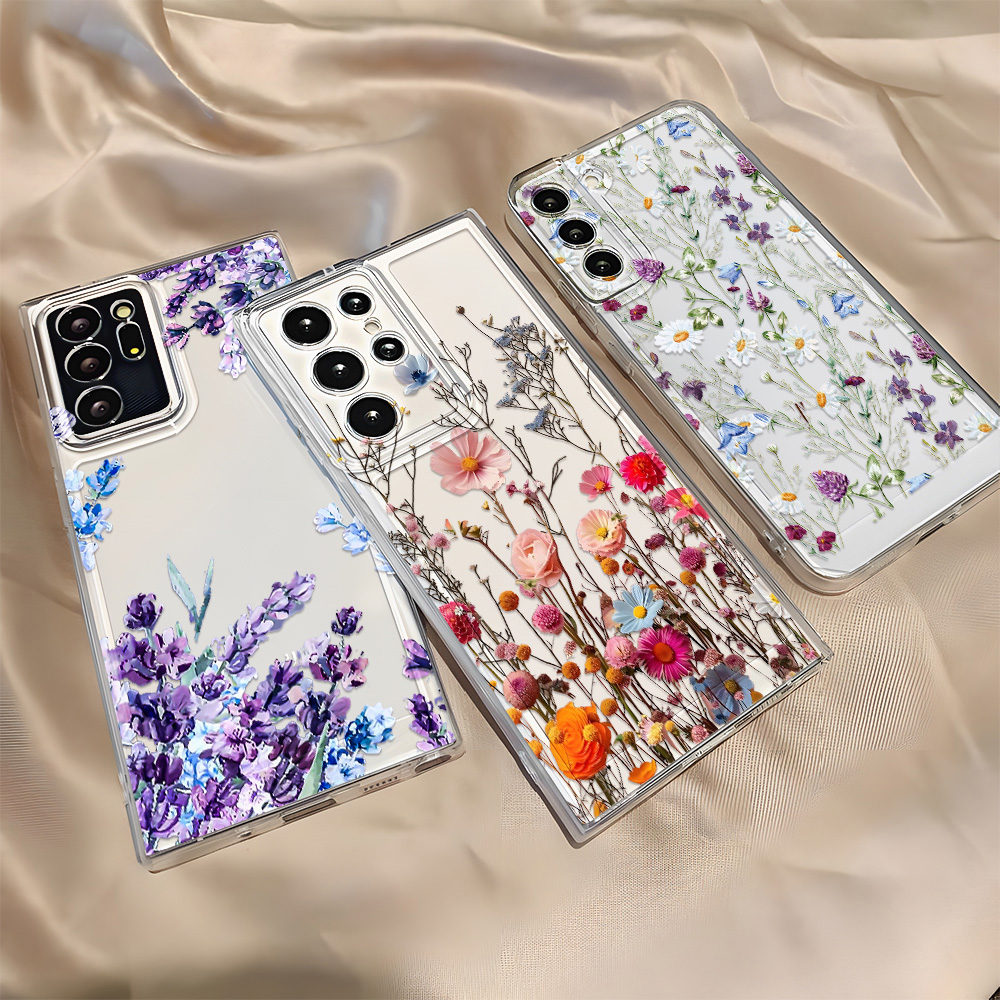 Phone Cases Galaxy A16 5G - เคสโทรศัพท์ลายดอกไม้สำหรับ Samsung A56 5g A57 A16