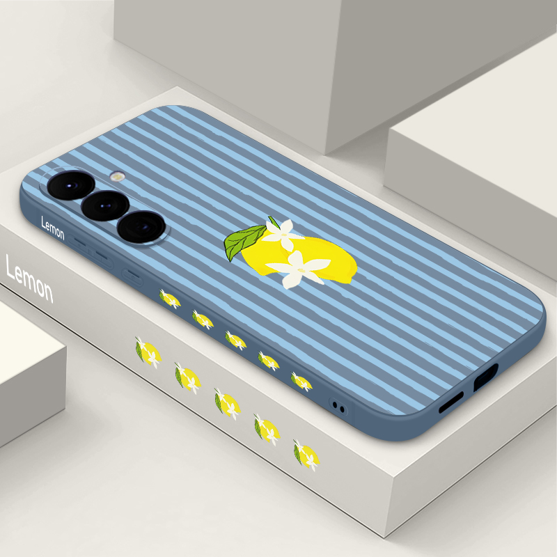 Phone Cases Galaxy A16 5G - เคสโทรศัพท์ลายเส้นสีเลมอน TPU สำหรับ Samsung Galaxy S24