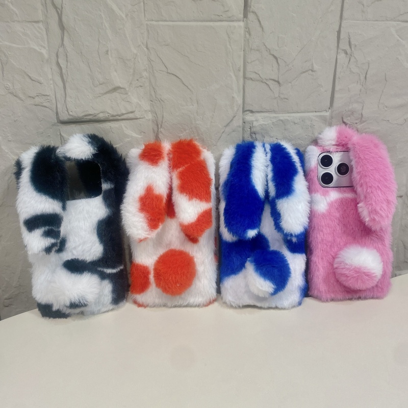 Phone Cases For Iphone 16 - เคสโทรศัพท์ลายกระต่ายน่ารัก ขนปุย สำหรับ iPhone 17 16