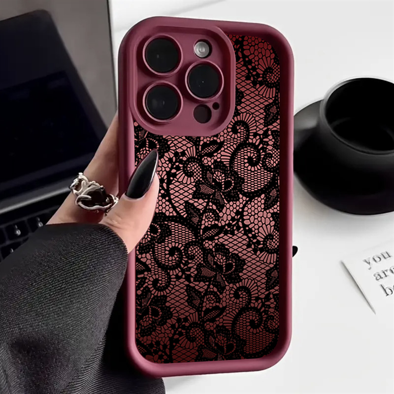 เคสโทรศัพท์ลายลูกไม้ดอกไม้สุดห - Phone Cases Xr Iphone บทวิจารณ์และราคา