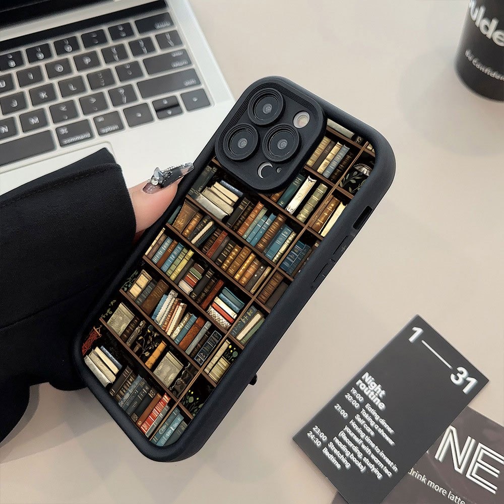 เคสโทรศัพท์ลายชั้นวางหนังสือสุ - Phone Cases For Iphone 16 บทวิจารณ์และราคา