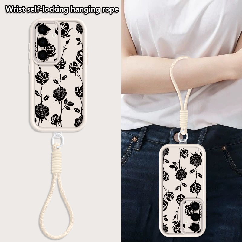 เคสโทรศัพท์ลายดอกไม้พร้อมสายคล - Phone Cases Galaxy A16 5G บทวิจารณ์และราคา